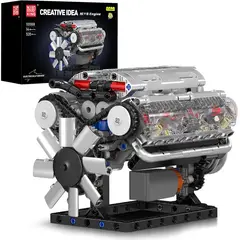 MOULD KING - Bloques Motor V8 10088 535 Piezas Transparente