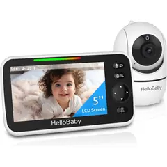 GENERICO - Monitor Beba HelloBaby 5 Sin WiFi Bateraa 30h Panoramico