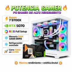 RYZEN - PC Gamer Pro ULTRA XTREME 7 9700X RAM 32GB DDR5 SSD 1TB GRAFICA ASUS RTX 5070 12GB