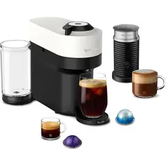 NESPRESSO - Cafetera Vertuo Pop Breville Blanca Con Espumador