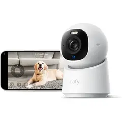 EUFY - Camara Seguridad E30 4K 360a Pan Tilt IA WiFi