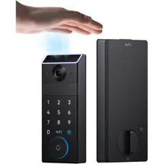 EUFY - Cerradura Inteligente FamiLock S3 Palma Camara 2K Negra