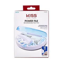 KISS - Lima Elactrica Recargable Power File Kit 11 Piezas