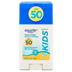 EQUATE - Bloqueador Solar Stick Kids SPF 50 Mineral 42g Resistente