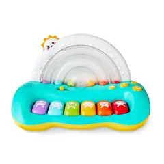 CREATE - Piano Juguete Spark Imagine Rainbow Turquesa Amarillo 18M