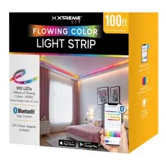 XTREME - Tira LED Lit 100ft Multicolor RGBIC Smart