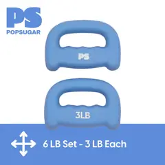 GENERICO - Pesas de Mano POPSUGAR 3lb Set Neopreno Azul Par