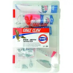 GENERICO - Kit de Pesca Eagle Claw Pier Jetty 31 Piezas Multicolor
