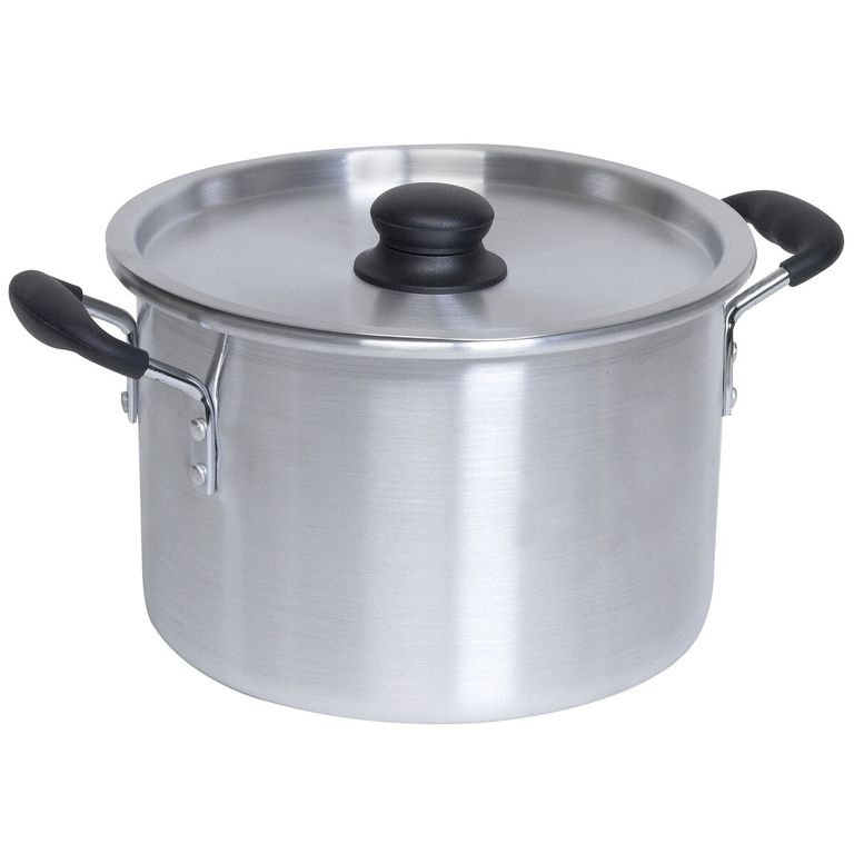 Olla de Aluminio 8qt con Tapa y Manillas Fraas