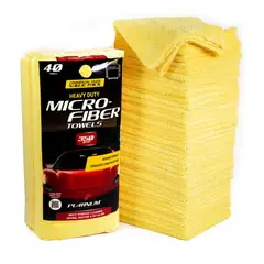 HEAVY DUTY - Toallas Microfibra Platinum 15.5x15.5 Amarillo 40