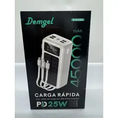 GENERICO - Power Bank Demgel 45,000 mAh – Carga Rápida PD 25W