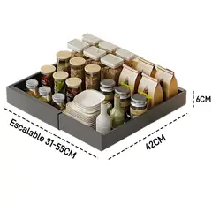 TIGERBEE - Pull out Cabinet Organizer Estante de almacenamiento extensible