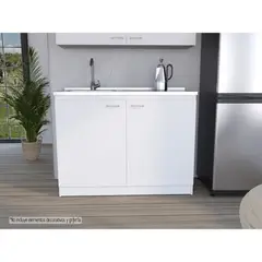 TUHOME - Mueble Cocina Con Lavaplatos Derecho Napoles Blanco