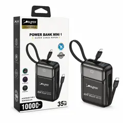 OEM - Power Bank 10000mAh Carga Rápida 35W Mini