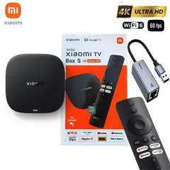 XIAOMI - TV Box 3ra Gen, 4K Ultra + adaptador ethernet Hoco UA37