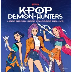 PENGUIN RANDOM HOUSE - KPop Demon Hunters - Libro oficial para colorear deluxe - Netflix