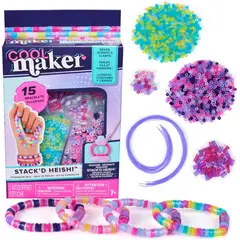 COOL MAKER - Kit cuentas Stackd Heishi pulseras