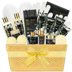 GENERICO - Set Spa de Lujo LilyRoy 18 Piezas Orquaadea Blanca