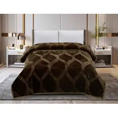 GOLDSUN - FRAZADA PREMIUM TERCIOPELO DOBLE PAÑO REVERSIBLE 6 KILOS 2 PLAZAS