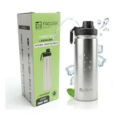 FACUSA - Tomatodo De 0.50 Ml Resistente 2 Capas De Acero Color