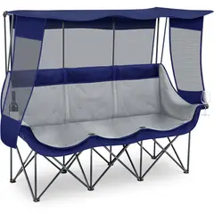 GENERICO - Silla Camping 3 Personas Teenyyou con Sombrilla Protecciaan 700lbs
