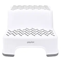 PLAYTEX - Banquito Infantil 2 Peldaaaos Antideslizante Blanco
