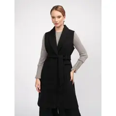 ISABELLA MERINO - CHALECO LARGO ROS PARA MUJER