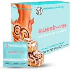 SWEETUMS - Toallitas aantimas Sabor Canela 10 Unidades