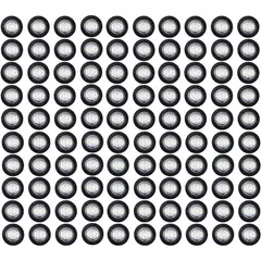 GENERICO - 100 Pzas Luz Marcador Lateral Redonda TMH 3 LED 3.4 Pulg