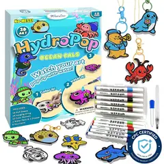 AQUA - Kit de Arte 3D WurLoo Puffs Panel Ocaaano Manualidades Limpias