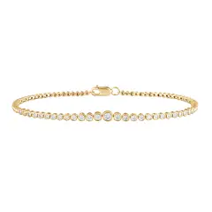 UNIQUE - Pulsera Moments 0.5ct Diamantes Sintaaticos Redondos