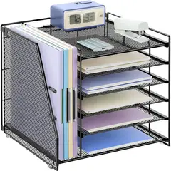 GENERICO - Organizador de Papeles Gianotter 6 Niveles con Porta Revistas