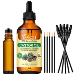GENERICO - Aceite de Ricino Yoken 120ml Orgaanico USDA Cold Pressed