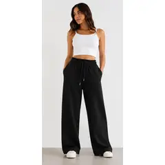 GENERICO - PANTALON PALAZO FRENCH TERRY DAMA
