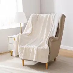 MANTA - Mainstays Pelo Sintaatico 50x60 Crema Reversible