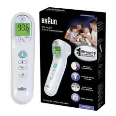 BRAUN - Termaametro Digital No Touch 3 en 1 para Niaaos y Adultos