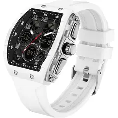 GENERICO - Reloj Deportivo Findtime para Hombre Dial Cuadrado Dual Time