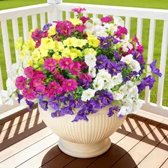 FLORES - Artificiales Cekene 16 Ramos Colores Mixtos Resistentes UV