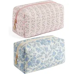 GENERICO - Cosmetiquera de Viaje HHQQWZ Pack x2 23x11x11cm Floral