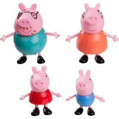 PEPPA PIG - Pack Familia 4 Figuras Articuladas