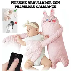 OEM - Peluche Arrullador para Bebes con Palmadas Calmantes para Descansar Rosa