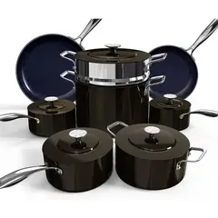 LUX - Bateria cocina Nuwave 13pc Duralon Blue Induccion