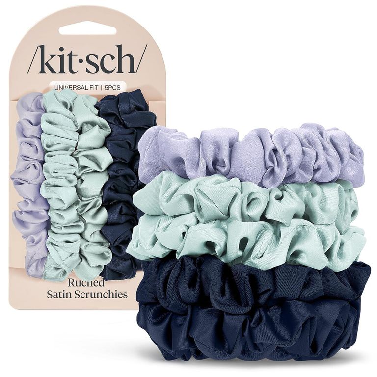 Scrunchies Satin Fruncidas 5 unidades SinMarcas