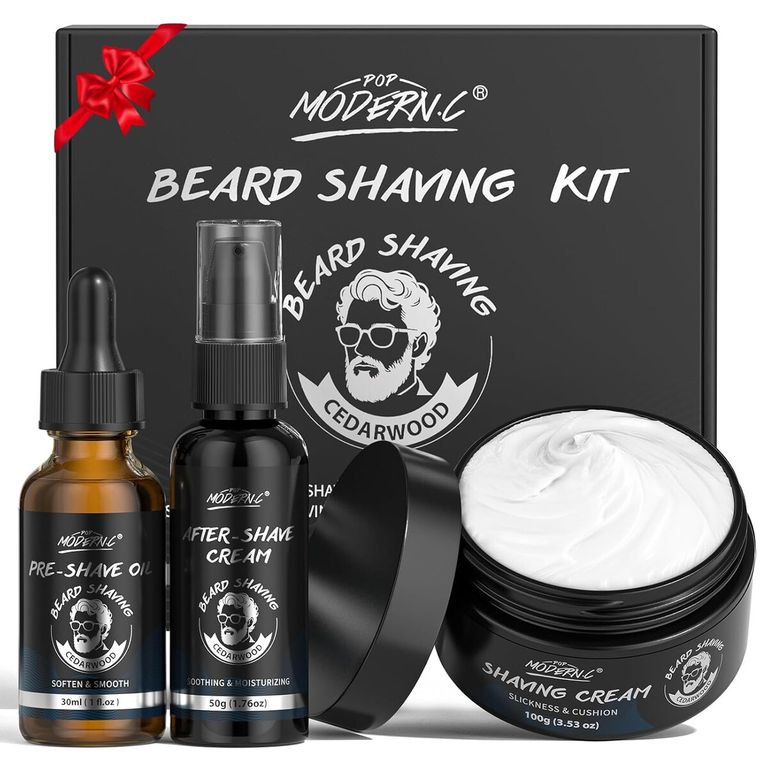 Kit Afeitado MODERNC 3 piezas 30ml 100g 60ml Cedro Hombre
