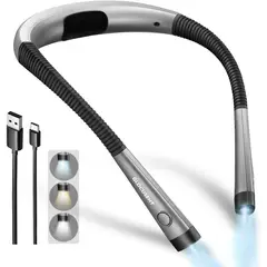 GENERICO - Luz de Cuello Glocusent GLCSNTBL001 USBC 3Colores 6Brillos