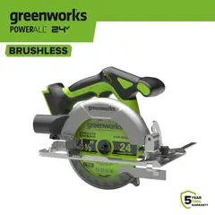 SIERRA - Circular Greenworks CR3165A1 24V 6.5in Brushless