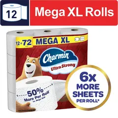 STRONG - Papel Higienico Charmin Ultra 12 Mega XL 2 Capas