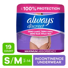 ALWAYS - Panales Discreet Mujer SM 19 Absorcion Maxima