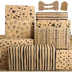 KRAFT - Papel Edunass 6 hojas 71x50cm 100gsm reciclable