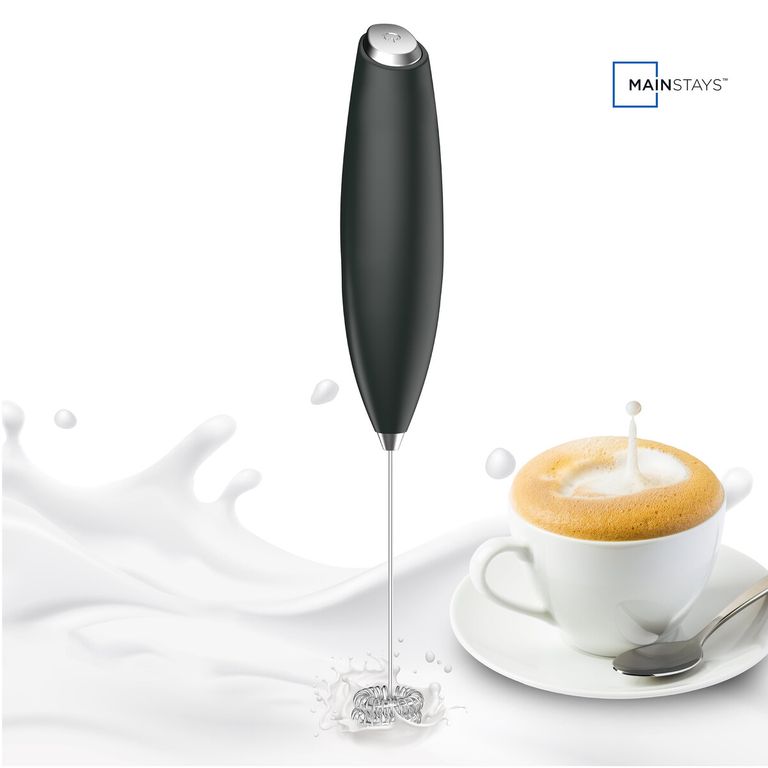 Espumador de Leche 23 cm Negro 236 ml A pilas